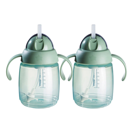 Tommee Tippee Green Superstar Weighted Straw Sippy Cup for Babies 6 months+ 10fl oz