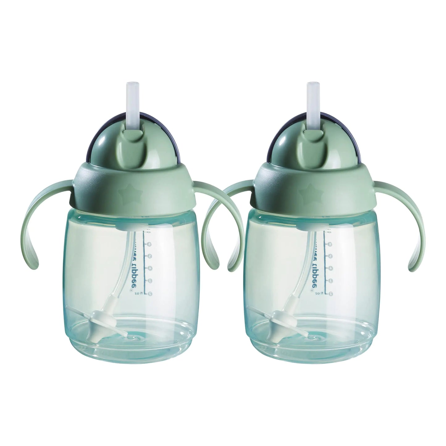 Tommee Tippee Green Superstar Weighted Straw Sippy Cup for Babies 6 months+ 10fl oz