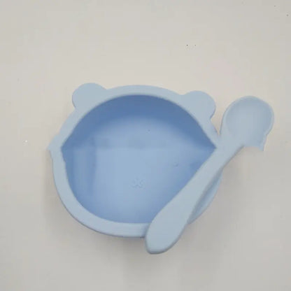 Suction Cup Anti-Fall Bear Silicone Baby Bowl for Kids