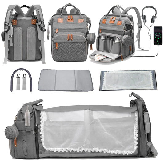 Diaper Bag Backpack Diaper Bag with Changing Station Backpack Diaper Bag Baby Bag for Mom Diaper Bag for Boys & Girls Large Diaper Bag with Changing Pad and USB Port Baby Registry Search
