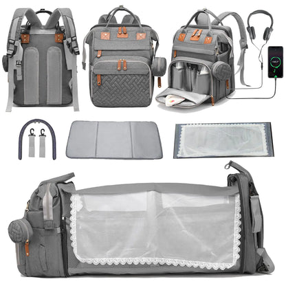Diaper Bag Backpack Diaper Bag with Changing Station Backpack Diaper Bag Baby Bag for Mom Diaper Bag for Boys & Girls Large Diaper Bag with Changing Pad and USB Port Baby Registry Search