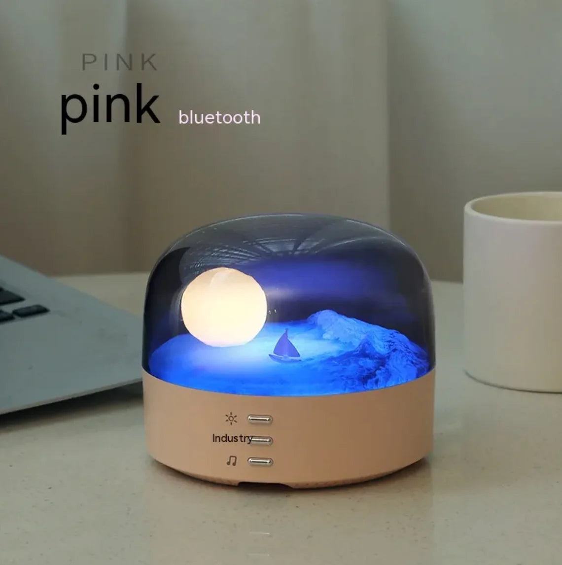 Crescent Bluetooth Night Light Speaker