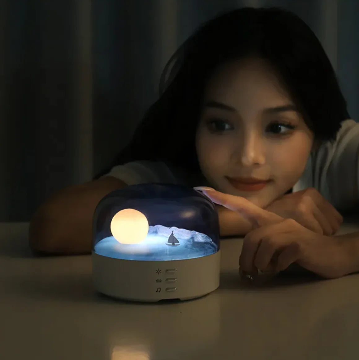 Crescent Bluetooth Night Light Speaker