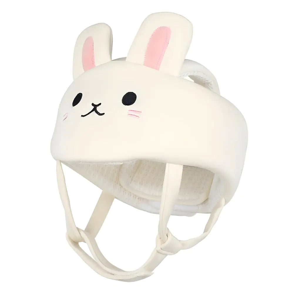Baby Helmet for Crawling Walking – Soft and Lightweight Baby Head Protector with Adjustable Straps 360° Protection for Toddlers Cute Bunny Ears Design Perfect Baby Fall Back Head Protector